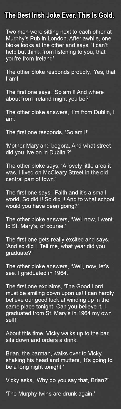 the best irish joke ever you have to see this