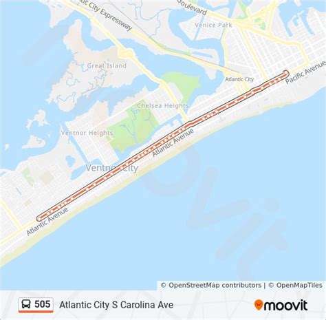 505 Route Schedules Stops And Maps Atlantic City S Carolina Ave Updated