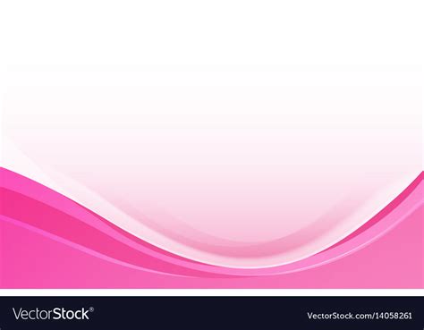 Abstract Pink Background With Simply Curve Vector Image Pink