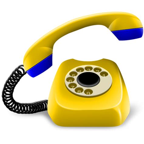 4色老式电话png图标 素彩图标大全