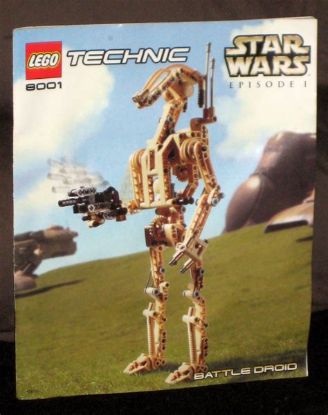 Lego Technic 8001 Star Wars Battle Droid Instruction Manual Only Book
