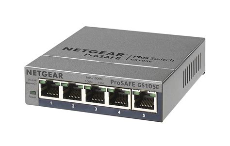 Netgear Prosafe Plus 5 Port Ethernet Switch Black