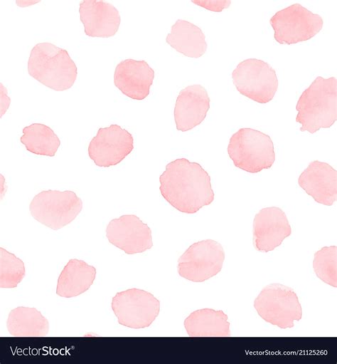 Hand Painted Pink Watercolor Blots And Spots Vector Image