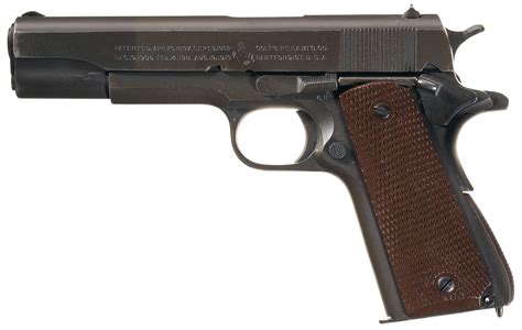 World War Ii Us Colt Model 1911a1 Semi Automatic Pistol