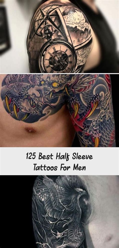 Eagle Half Sleeve Tattoo Best Half Sleeve Tattoos For Men Cool Upper
