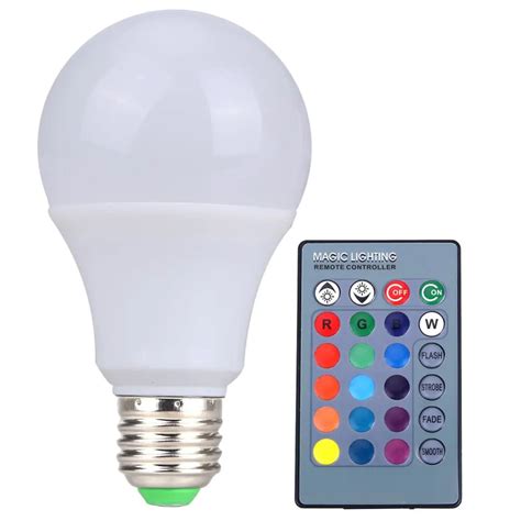 Vanjing Rgb Led Lamp E27 3w 5w 10w Led Rgb Light Lampada Led Bulb 85