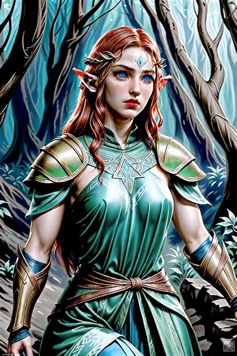 Female Elf Warrior Tensorart