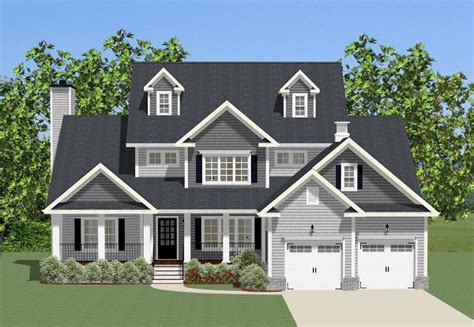 Two Story Home Plan With Open Floor Plan 9760