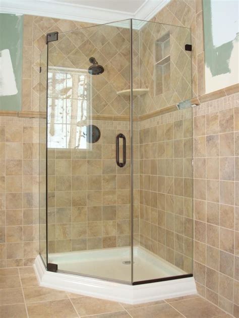 Neo Angle Corner Shower With Images Shower Tile Corner Shower