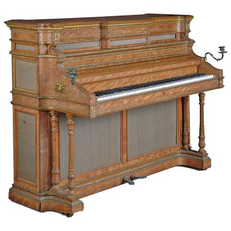 A Fine English Antique Bronze Mounted Erard Upright Piano For Sale At
