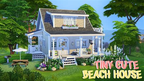Tiny Cute Beach House 🌞 The Sims 4 Speed Build Youtube
