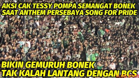 Aksi Cak Tessy Pimpin Bonek Chants Song For Pride Di Sleman‼️ Bonek Tak