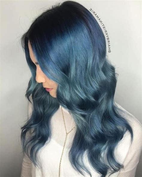 9 Ocean Blue Hairstyle Haircuts Hairstyles Pastelhaircolor Wavyhair
