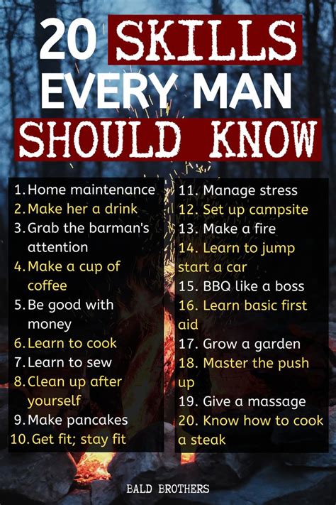 20 Skills Every Man Should Know To Be The Best Man Ever Skills To