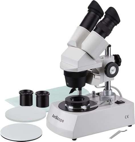 Amscope Se306 Pz Dk Binocular Stereo Microscope Wf10x And