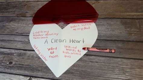 The Joy Of A Clean Heart A Craft About Penance And Reconciliation