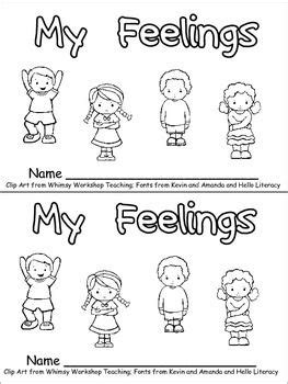 Feelings and emotions worksheets and activities for young learners. My Feelings Emergent Reader for Kindergarten.. All About ...