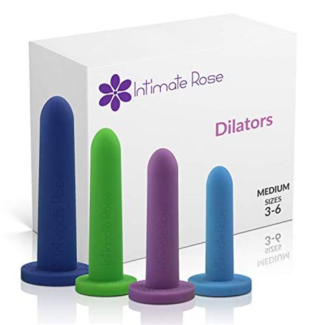 Intimate Rose Medium 4 Pack Silicone Dilators For Women Men Sizes 3