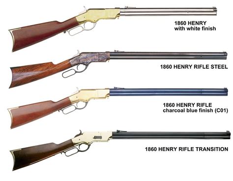 A Selection Of Classic Henry Repeating Lever Action Rifles Wild West Henry Rifles Guns