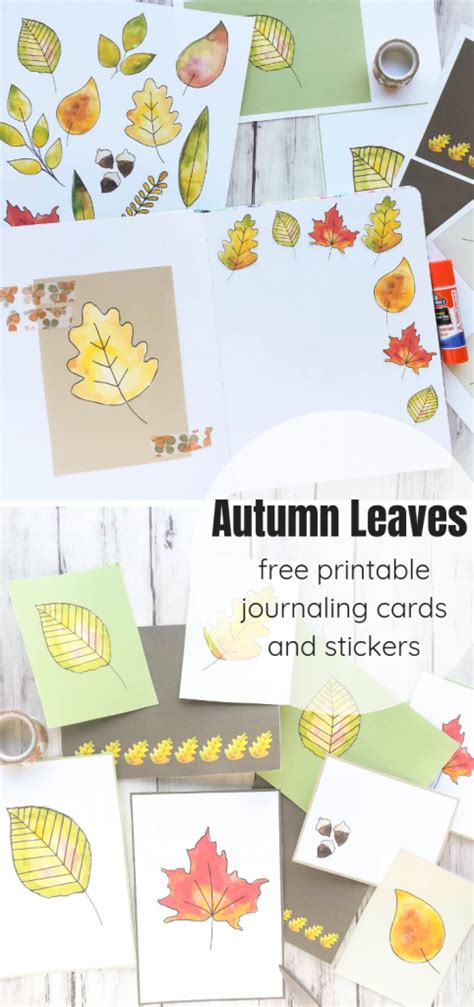 Autumn Leaf Journal Kit Free Printables