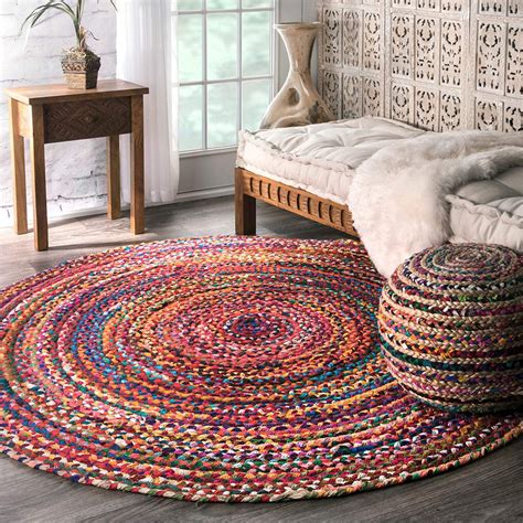 Hand Braided Rugs From India Jaipur Multi Colorful With Etsy