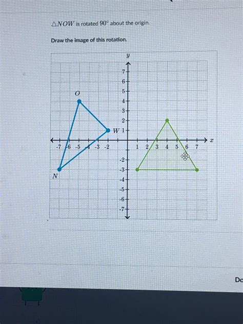 High School Math Triangle Transformations Rotate Triangle Now 90