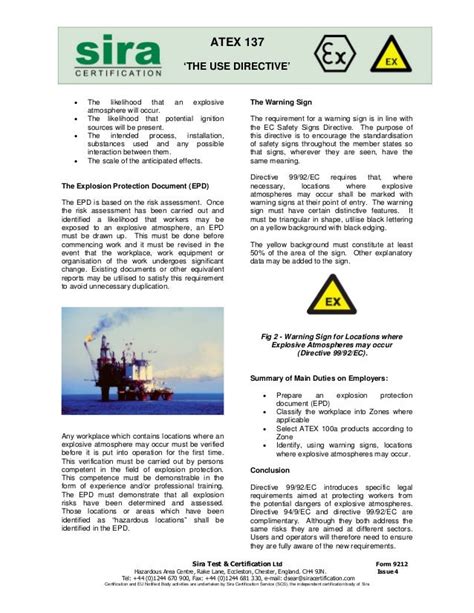 Dsear Atex 137 European Directive For The Protection Of Workers Pot