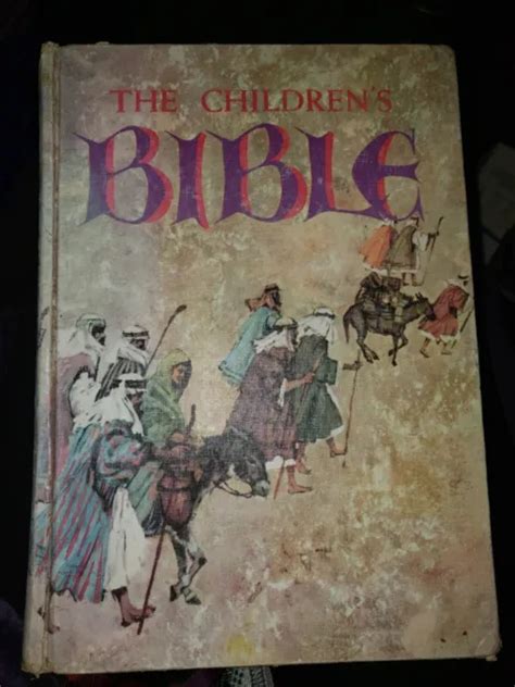 1965 Golden Press The Childrens Bible Illustrated Old New Testament