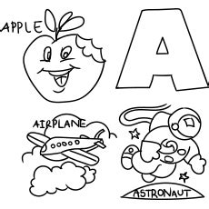 Color, or the act of changing the color of an object. Letter A Coloring Pages - Free Printables - MomJunction