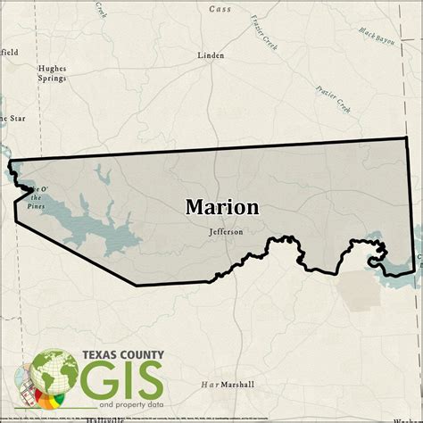 Marion County Gis Shapefile And Property Data Texas County Gis Data