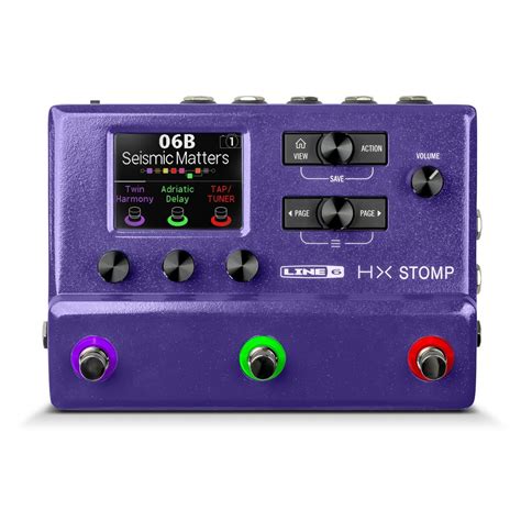 Line 6 Helix HX Stomp Multi Effects Pedal Limited Edition Purple At