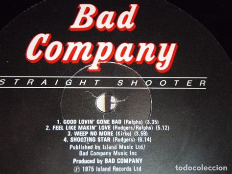 Bad Company Straight Shooter England 1975 L Comprar Discos Lp