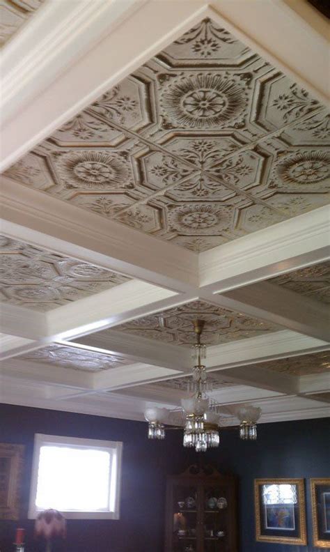 The cheapest and the easiest design is to use tiles and wood trim moldings. Customer Testimonials | Tin ceiling, American tin ceiling ...