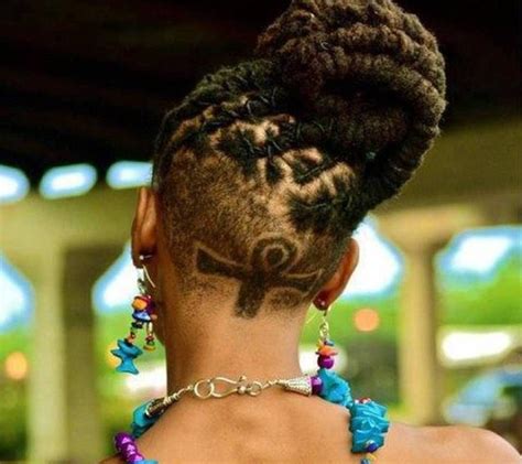 101 Ways To Style Your Dreadlocks Art Becomes You Shaved Side