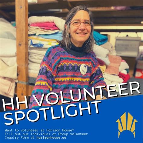 Horizon House Volunteer Spotlight Carol Bixler