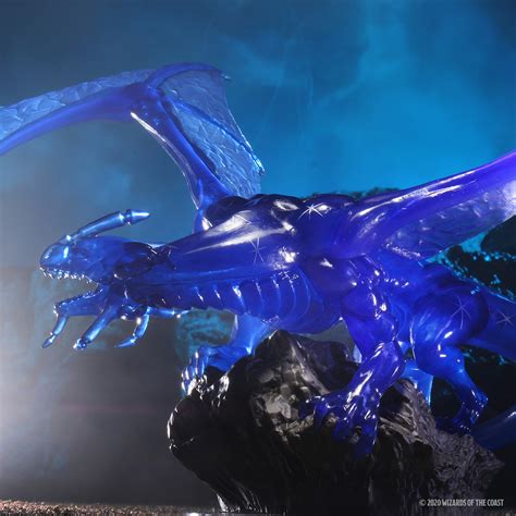 Dandd Icons Of The Realms Sapphire Dragon Premium Figure Wizkids