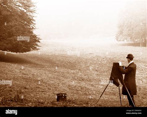 Photographer In Knole Park Sevenoaks Victorian Period Stock Photo Alamy