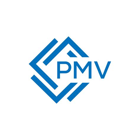 Pmv Letter Logo Design On White Background Pmv Creative Circle Letter Logo Concept Pmv Letter