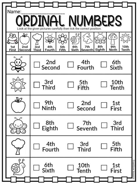 Number Matching Worksheets 1 20