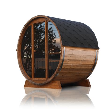 Scandinavian Horizon Outdoor Barrel Sauna 7x5 Northern Saunas