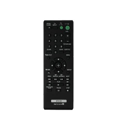 Replacement Sony Rmt D197a Remote Control For Dvp Sr210 Dvp Sr210p