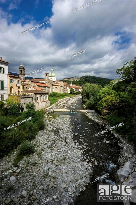 Pontremoli Along The River Magra Province Of Massa And Carrara