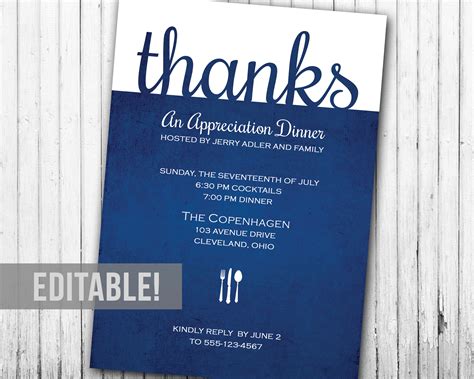 Lunch invitation wording for employees. Appreciation Dinner OR Lunch Party Invitation Editable | Etsy