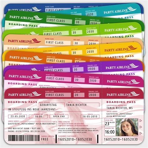 Geburtstag einladung geburtstag flugtickets einladungskarten geburtstag gutscheine vorlagen zeitung jahre schlafzimmer. Details zu personalisierte Einladungskarten Geburtstag Flugticket Ticket BoardingPass +Bild ...