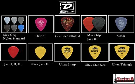 Maximus Guitars And Accessories Dunlop Picks