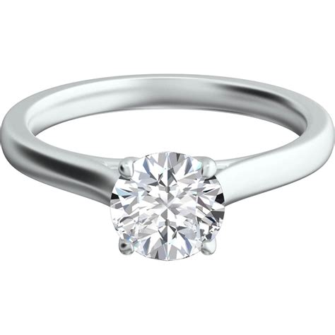Platinum 1 Ctw Diamond Solitaire Engagement Ring Solitaires 1 Ct