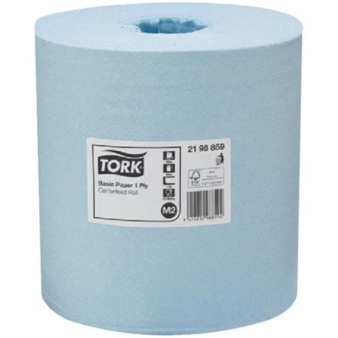 Tork M2 Commercial Paper Towel 2198859 200mmx280m Blue Officemax Nz