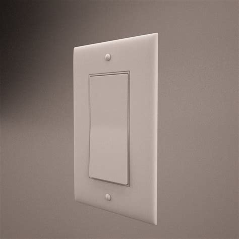 3d Light Switch Model