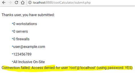 FIXED Access Denied For User Root Localhost Using Password YES