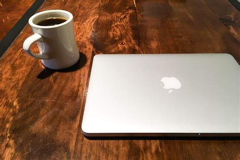 Free Stock Photo Of Coffee Cup And Macbook Laptop